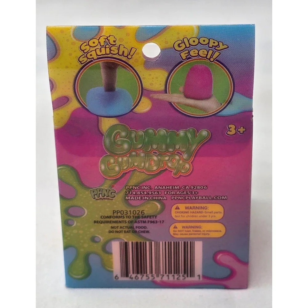 PPNC Gummy Gumdrop Squish Toy Orange
